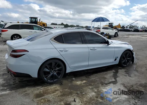 2023 Genesis G70 Base z USA, uszkodzony, nr VIN KMTG34TAXPU112407